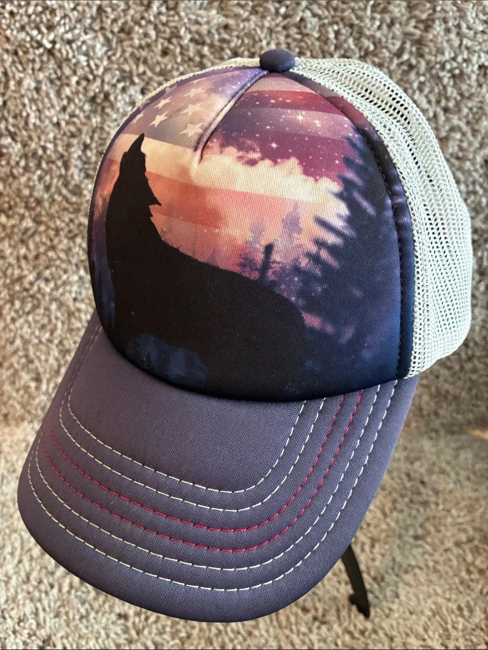 The Mountain Navy Patriotic Howl SnapBack Trucker Cap